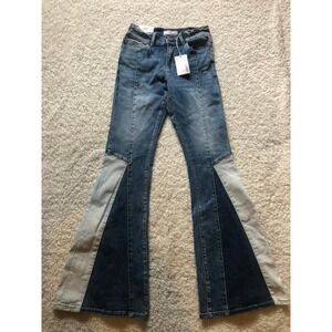 Women's Veret Tri-Color Flare Leg Jeans